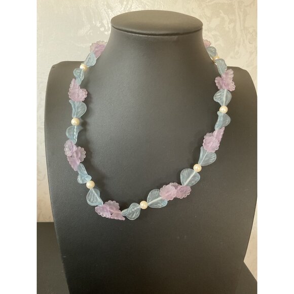 Colorful Beaded Necklace Set With Star & Flower Charms For Kids - Picture 2 of 6